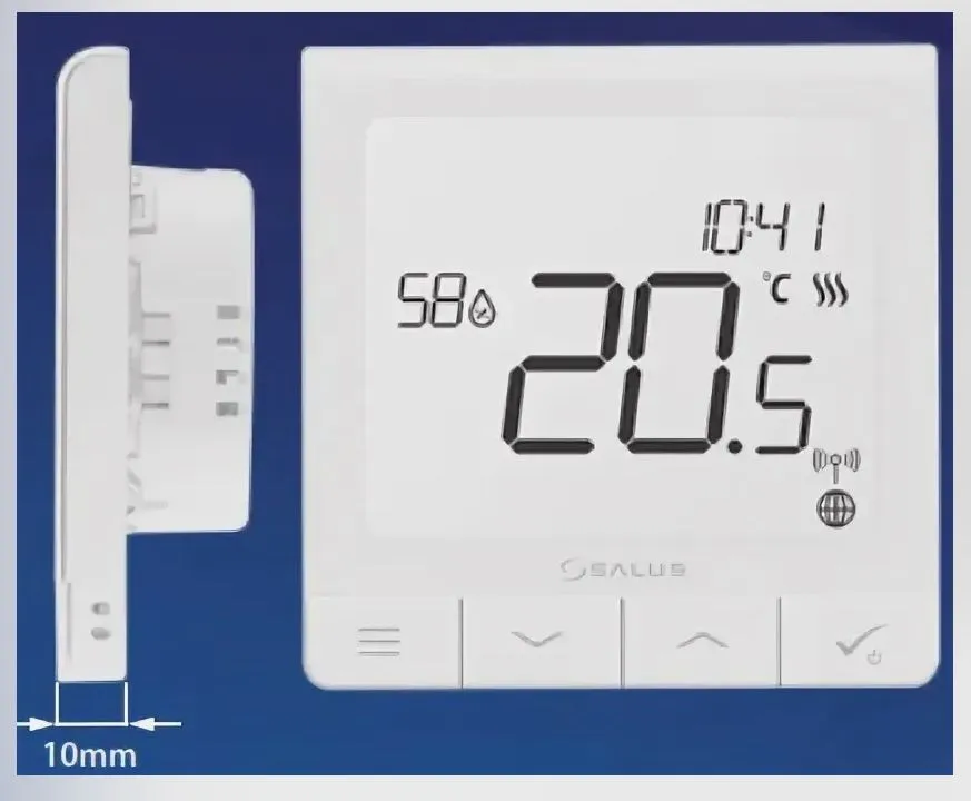 Salus Терморегулятор SQ610 программируемый, проводной/беспроводной, вариант