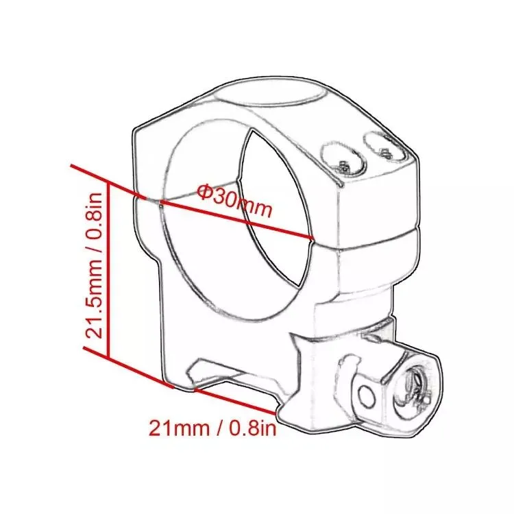 Кольца Vector Optics 30 мм, на Weaver, низкие (SCTM-27), вариант, фото 5