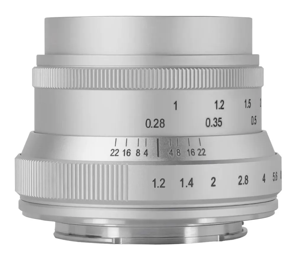 Объектив 7Artisans 35mm f/1.2 II E-Mount (Sony E) Silver, серебристый, фото 3