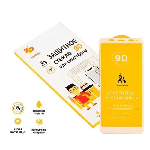 Защитное стекло 9D для Xiaomi Redmi Note 5, Note 5 Pro, белое (white) Full Glue ZeepDeep 9D