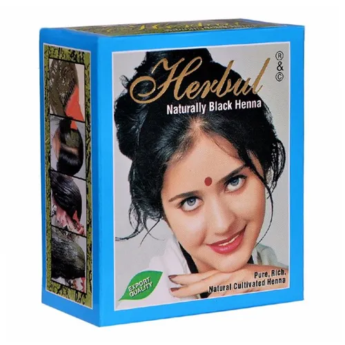 Хна Натуральная чёрная Хербул (Naturally Black Henna Herbul), 6 х 10 грамм