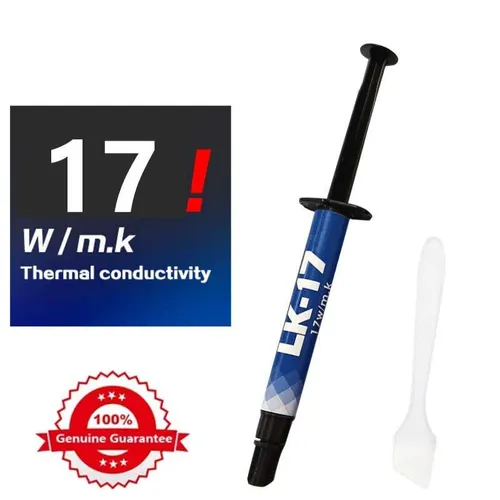 Термопаста LK-17 2 грамма , шприц, теплопроводность термопасты 17 Вт/мК подходит для ноутбука, компь