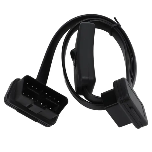 Кабель удлинитель OBD2 16-pin J-1962 с выключателем для диагностики автомобиля