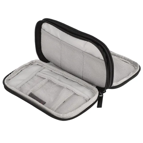 Двухслойный цифровой органайзер HWL2129: Чехол для зарядного устройства, кабелей, наушников и аксесс