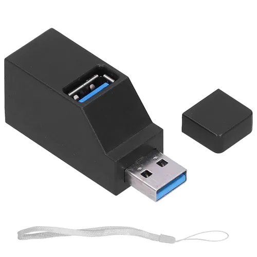 USB-хаб портативный 3 порта, USB 3.0 высокоскоростной, USB 2.0, с петлей для переноски, для ноутбука