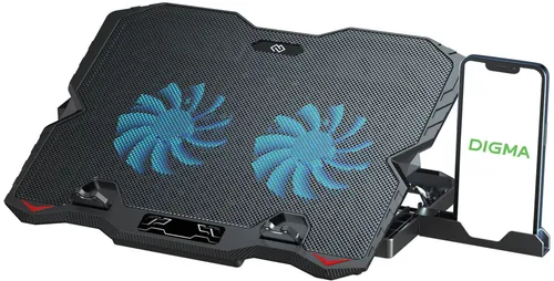 Подставка для ноутбука Digma D-NCP150-2 15.6"360x260x27мм 38дБ 2xUSB 2x 120ммFAN 650г металл/пластик