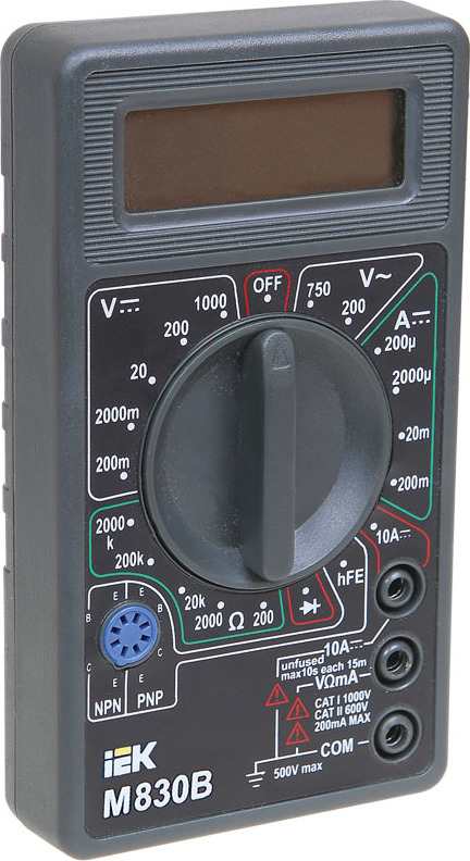 Мультиметр цифровой UNIVERSAL M830B IEK купить на OZON по низкой цене ...