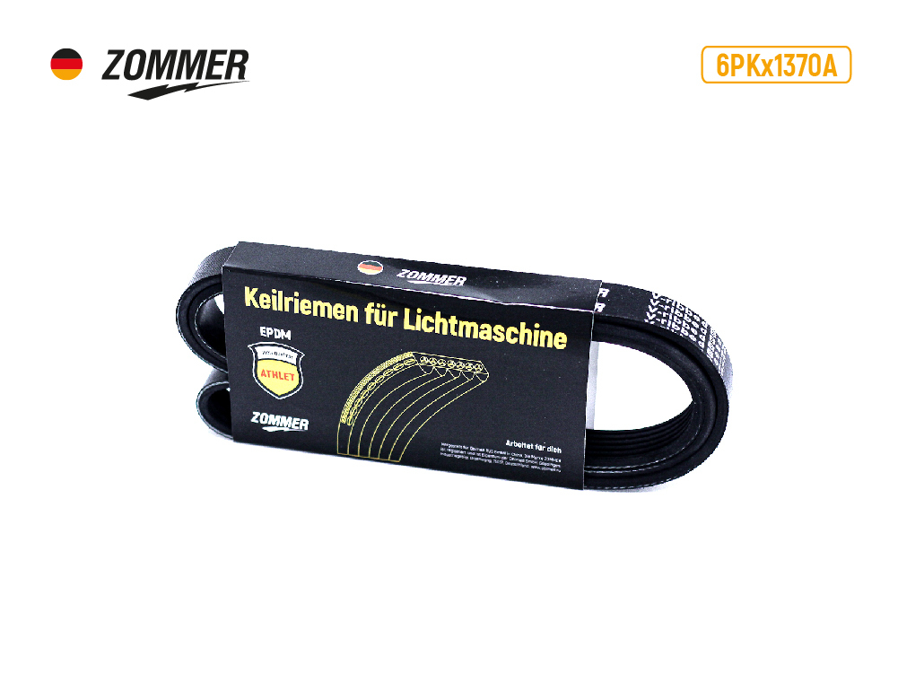 Ремень 1370 (поликлин.) 406 дв.с ГУР Zommer