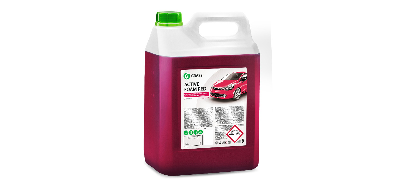 ПенаGRASSACTIVEFOAMREDСредстводлябесконтактноймойки(5,8л.)