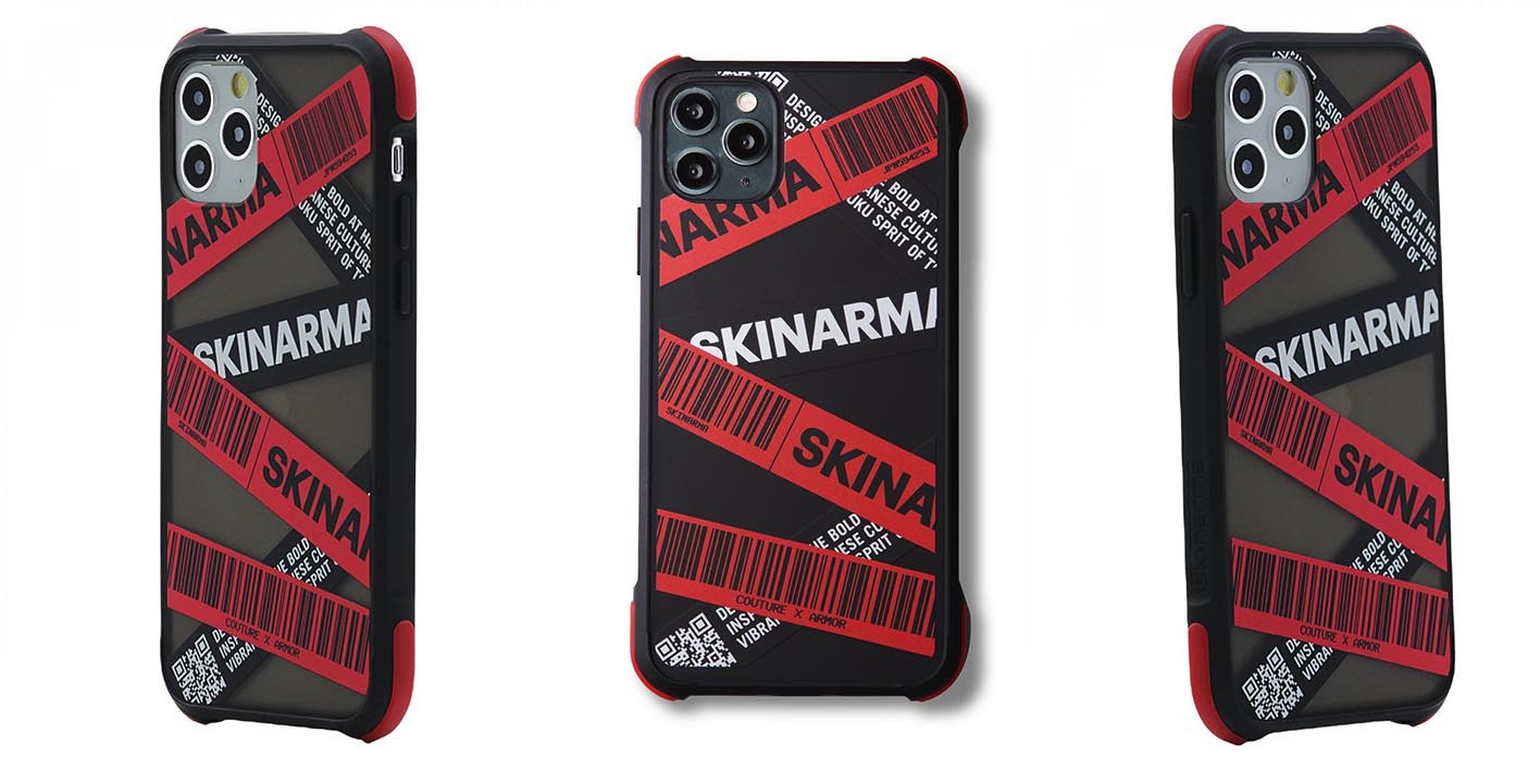 Чехол на iPhone 12 Pro Max Skinarma Kakudo Red Ударопрочный пластиковый  бампер для Эпл Айфон 12 Про Макс, накладка с защитой камеры смартфона,  защита углов, противоударный case - купить с доставкой по