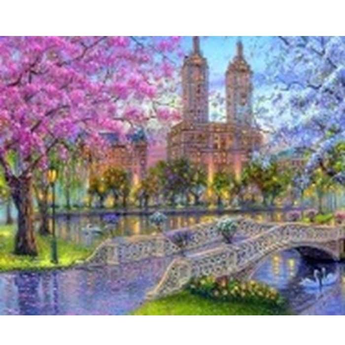 Алмазная мозаика на подрамнике 40x50. Полное заполнение.