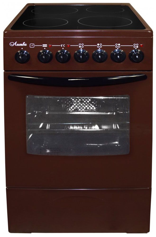 ЭлектрическаяплитаЛысьваEF4006MK00(ЭПС43р4МС)50см,57л,4конфорки,коричневый
