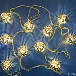 Гирлянда 2 м, 10 LED. Шарики. Гирлянда 2 м, 10 LED. Шарики.