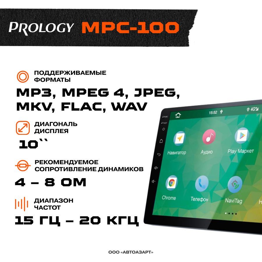 Mpc 100. Автомагнитола prology mpc-100.