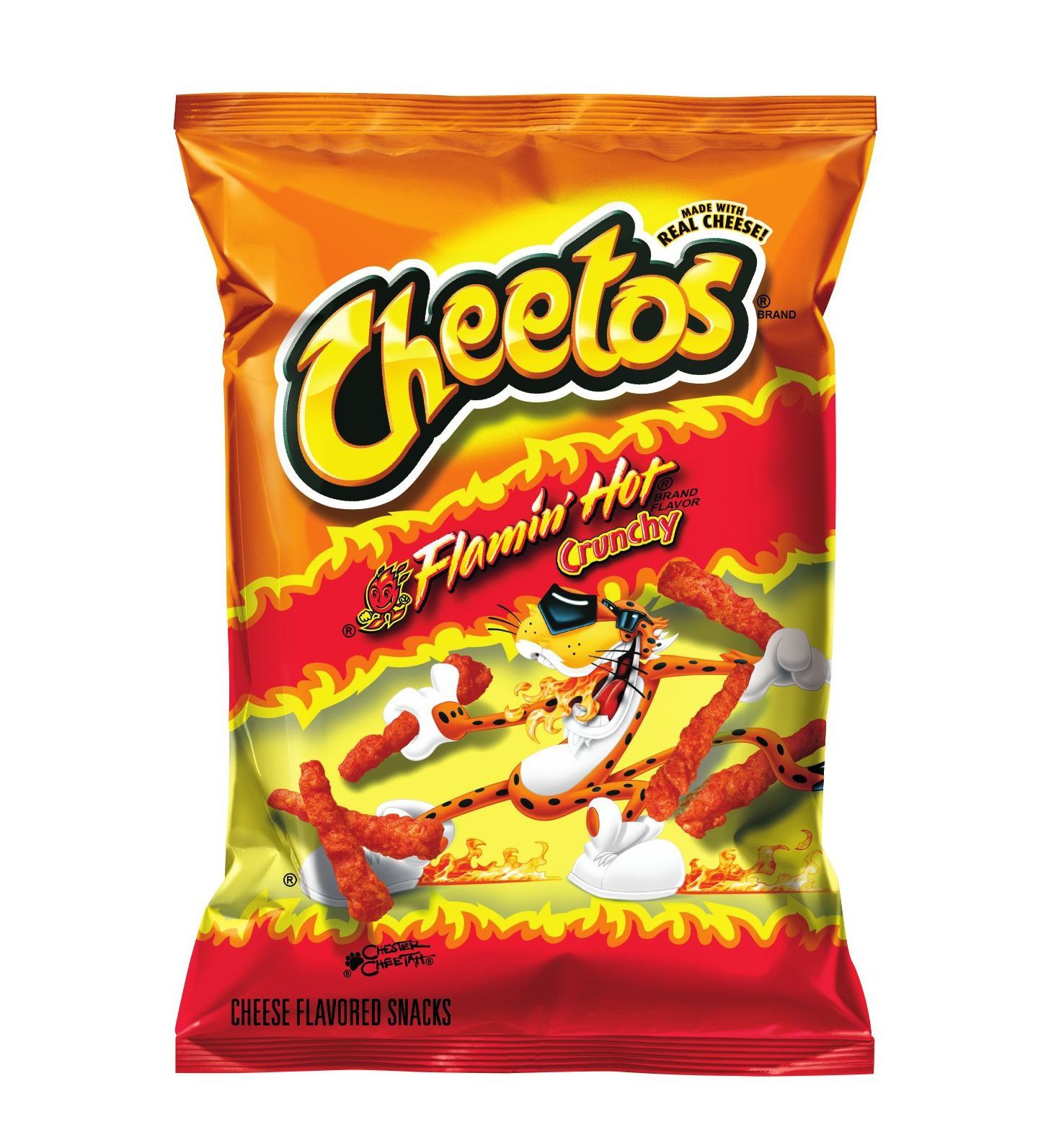 Американские кукурузные чипсы Cheetos Crunchy Flamin Hot 56 7 гр