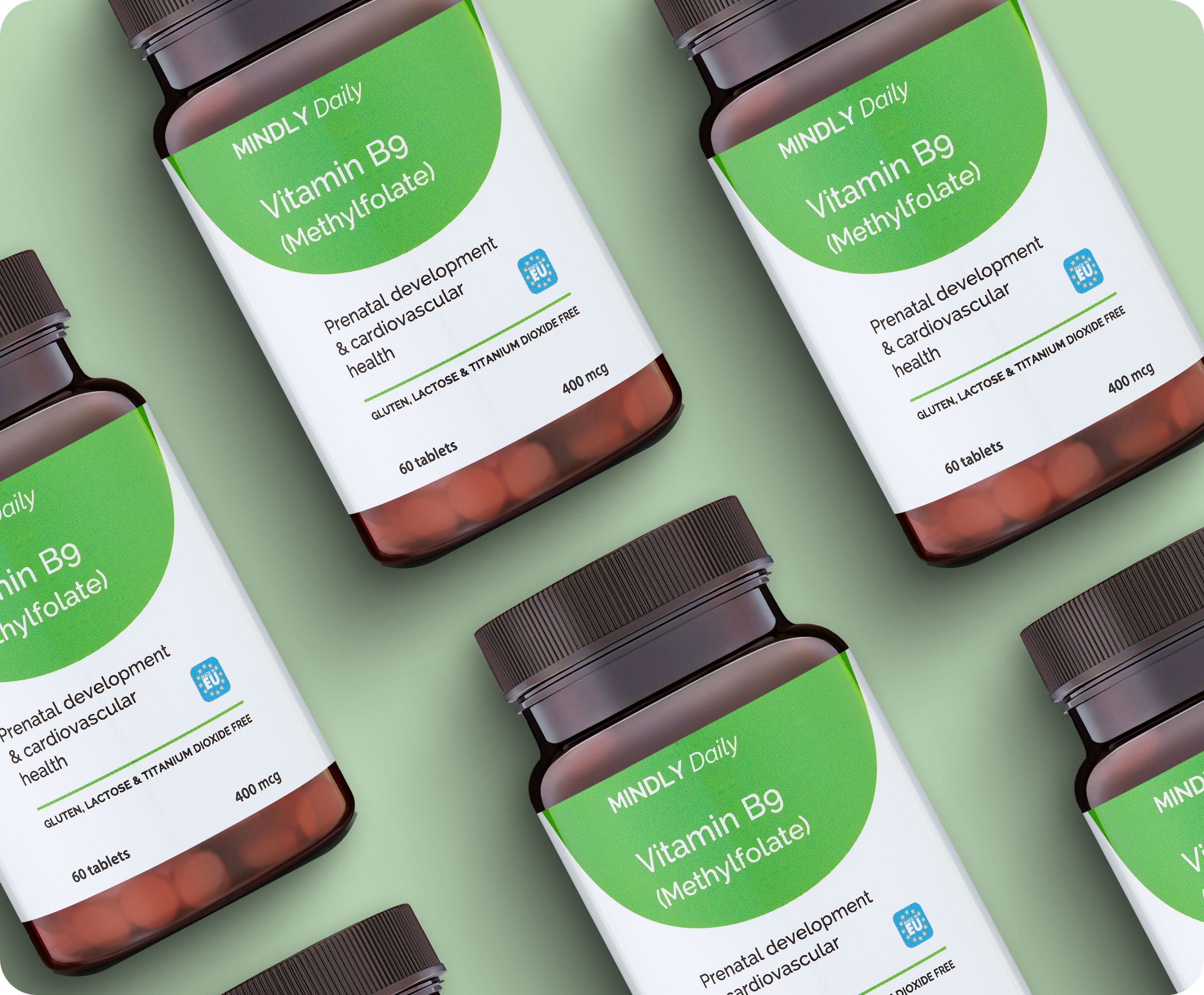 Витаминный комплекс MINDLY Daily Vitamin B9 Methylfolate, Витамин