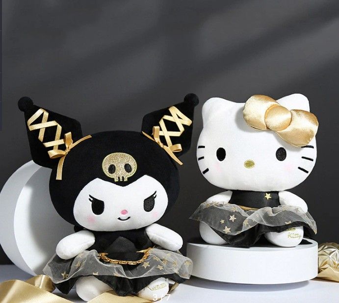 Мягкая игрушка Hello Kitti Хелло Кити. Золотая коллекция Куроми ...