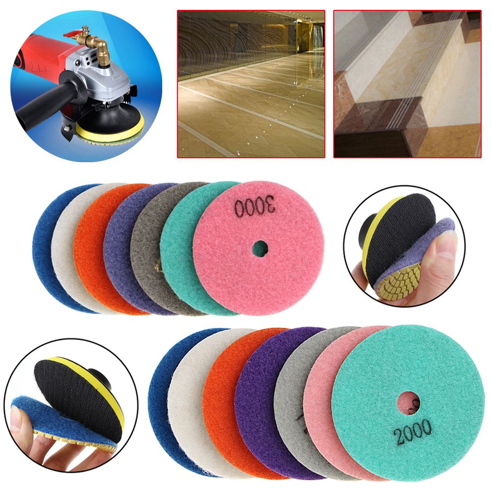 8 шт. алмазные полировальные диски 3 дюйма/4 дюйма, шлифовальные для ...