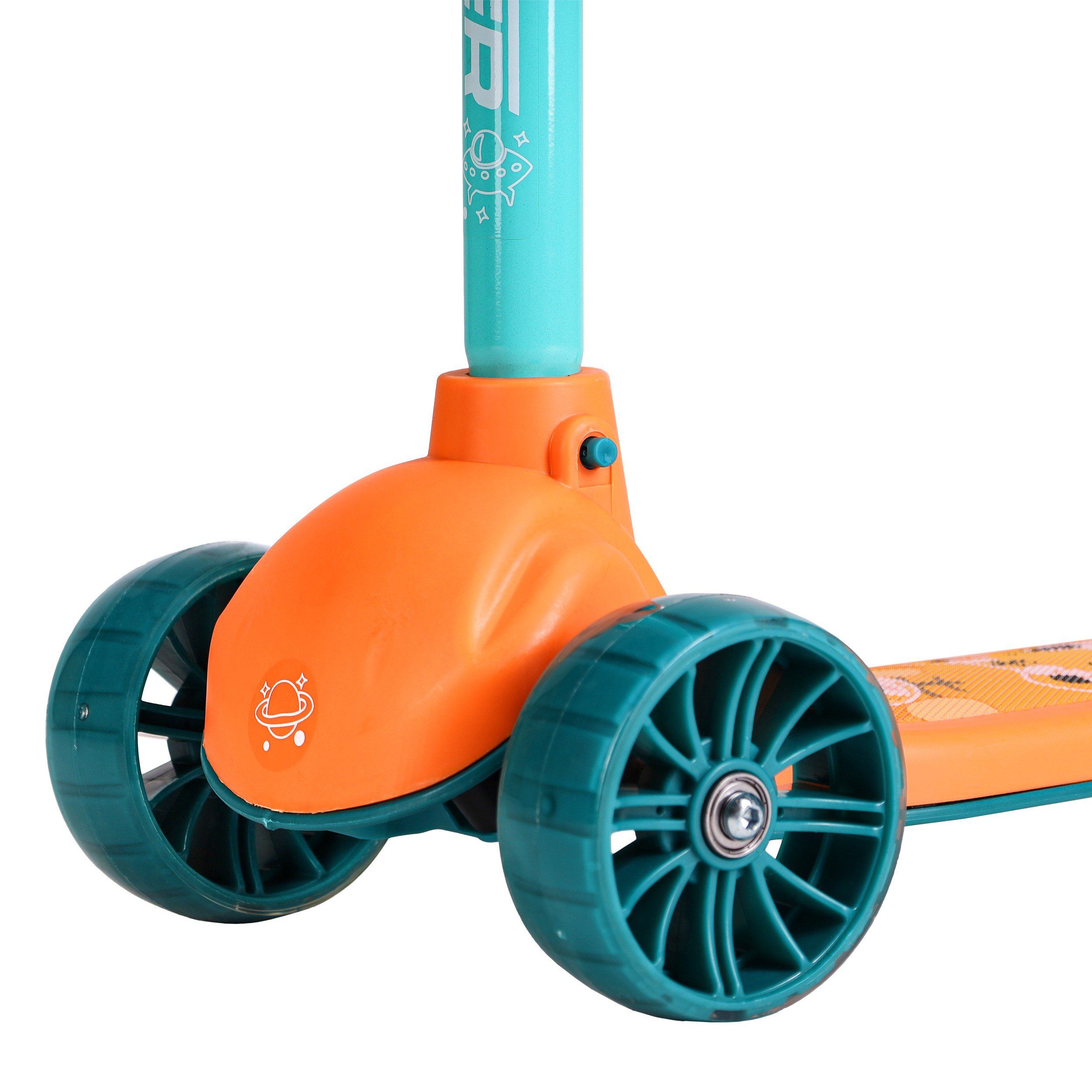 Самокат 3-х колесный SCOOTER Tiger, оранжевый Самокат 3-х колесный SCOOTER Tiger, оранжевый