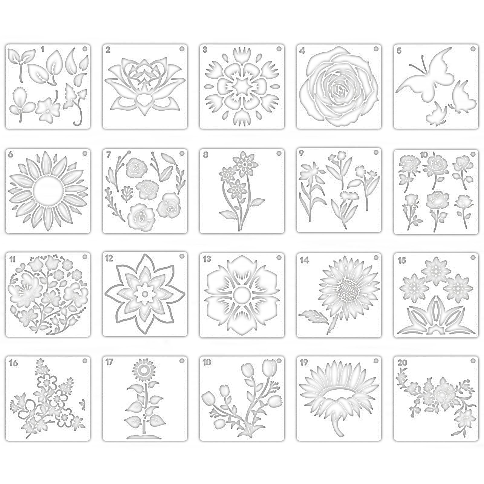 Моющиеся шаблоны для рисования. Универсальные многоразовые трафареты ...