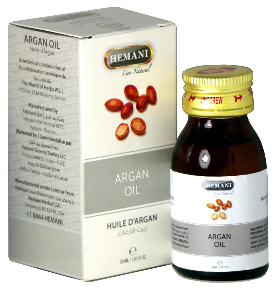 Hemani Argan oil масло Аргановое, 30 мл #1