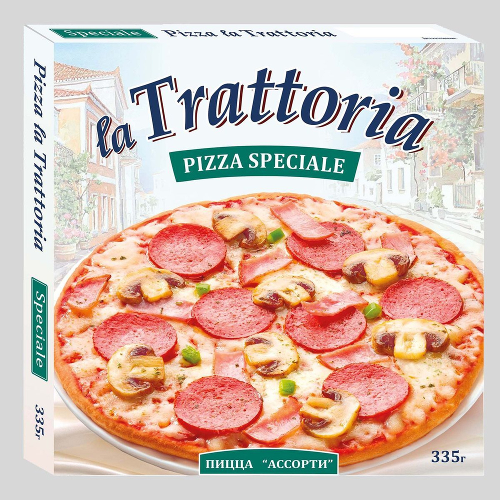 Пицца ассорти La Trattoria, замороженная, 335 г