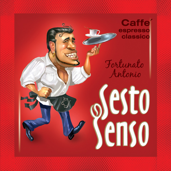 SESTO SENSO / Кофе в чалдах "Fortunato Antonio" (чалды, стандарт E.S.E., 44 мм ),120 шт  #1