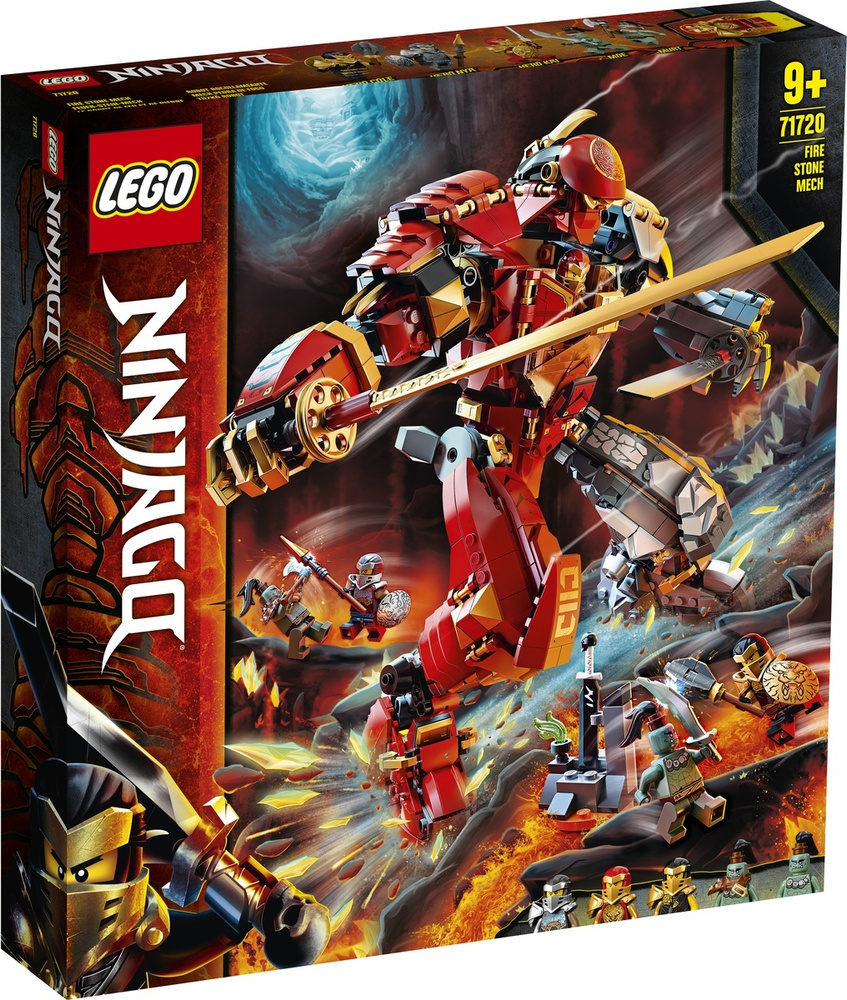 Конструктор LEGO Ninjago 71720 Каменный робот огня купить на OZON