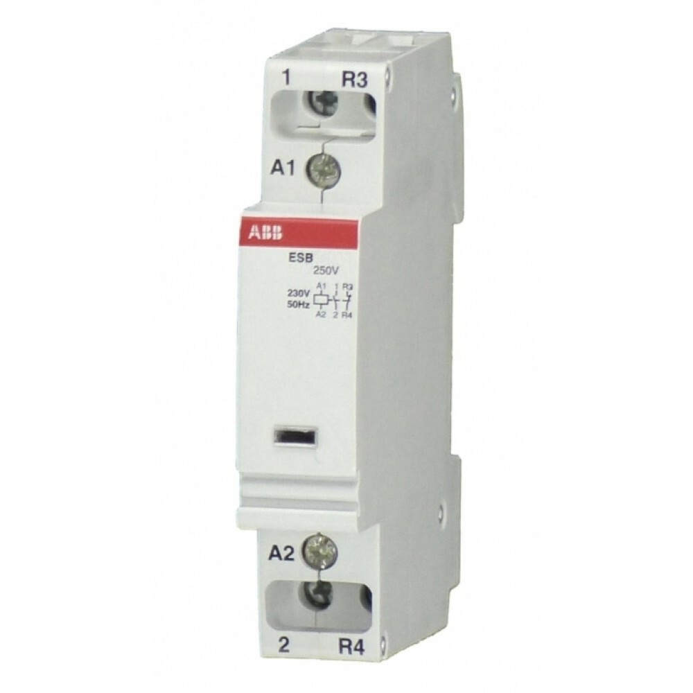 Контактор модульный ABB ESB 20-11N, 2P 20А 230В 1НО+1НЗ. #1