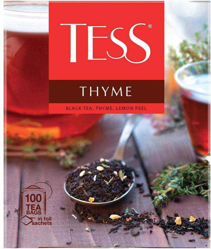 TESS THYME ЧЕРНЫЙ ЧАЙ С ЧАБРЕЦОМ И ЦЕДРОЙ ЛИМОНА 100 гр