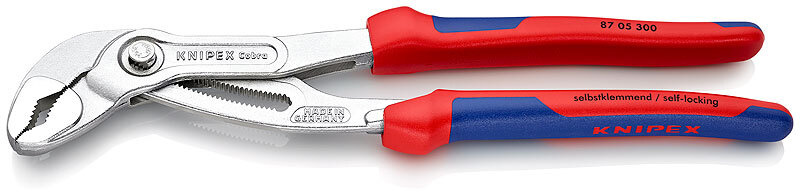 KNIPEX COBRA Клещи переставные с фиксатором, 70 мм/2 3/4 дюйма, под ключ 60 мм, L-300 мм, хром  #1