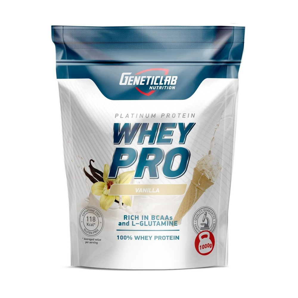 Протеин сывороточный Geneticlab Nutrition "Whey Pro", ваниль, 1 кг #1