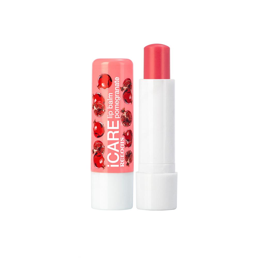 Бальзам для губ "Relouis" iCARE lip balm pomegranate гранат 4.4гр #1