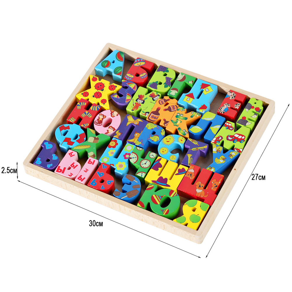 Азбука для малышей "Папа Карло", игрушка деревянная развивающая ...