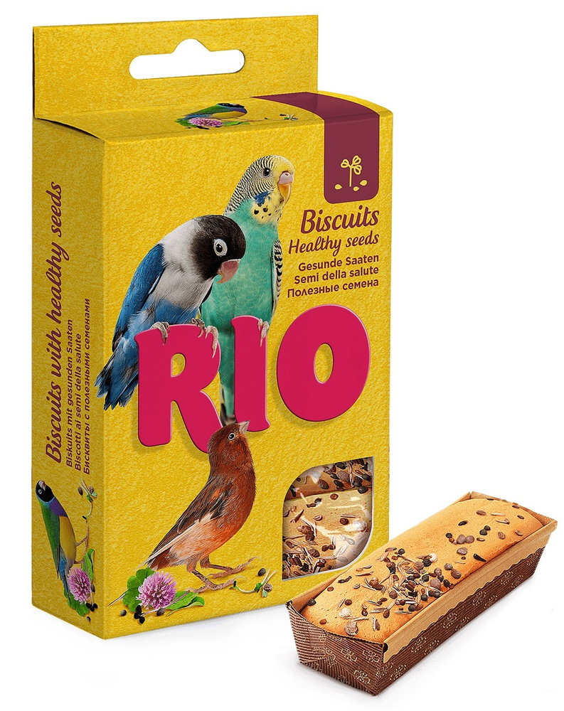 Rio Biscuits Healthy Seeds / Бисквиты Рио для птиц с Полезными семенами 5 х 7 г  #1