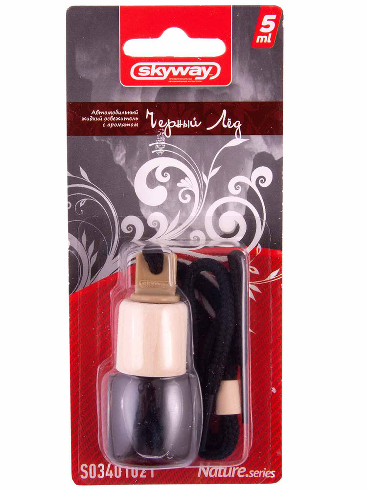 Ароматизатор подвесной бутылочка с деревянной крышкой SKYWAY Nature ...