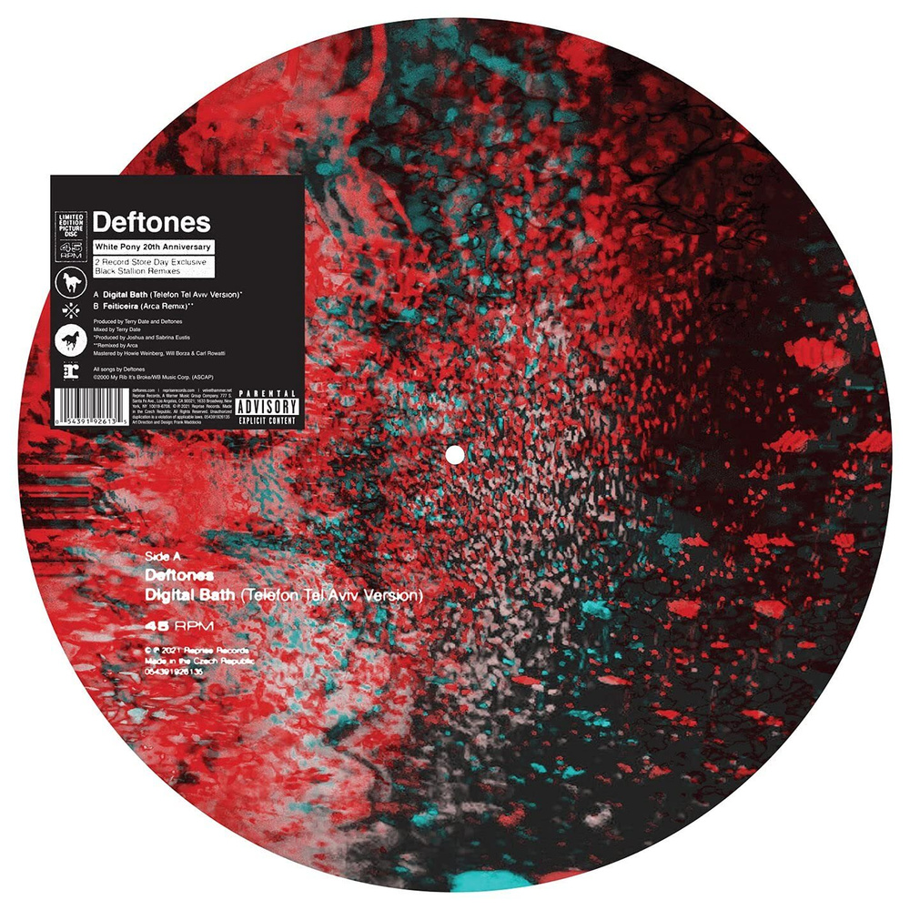 Виниловая пластинка Deftones. Digital Bath (Telefon Tel Aviv Version) /  Feiticeira (Arca Remix) RSD21 (LP)