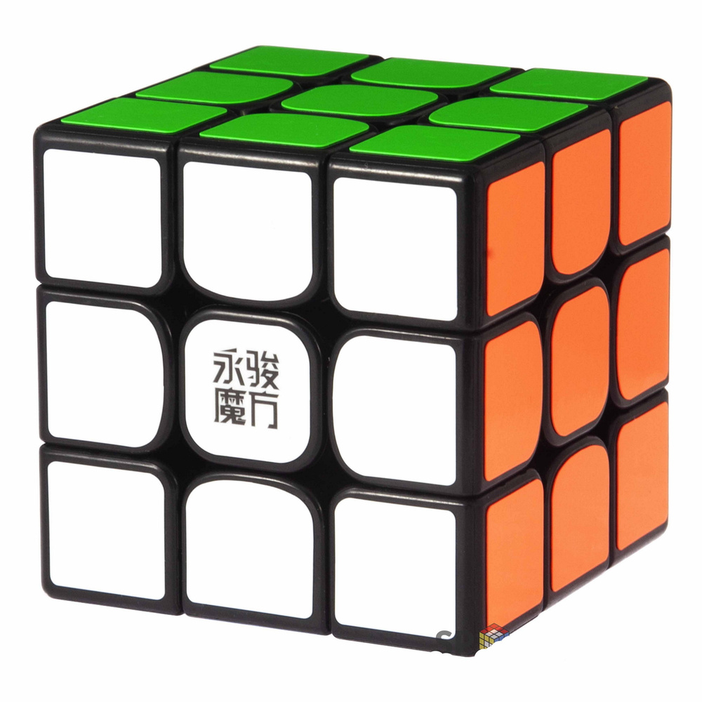 Кубик Рубика магнитный YJ 3x3x3 Yulong V2 M, black #1