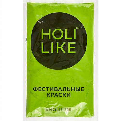 Краска Холи (HOLI) 1 пак, салатовая, для фестивалей, праздников и детских дней рождения #1