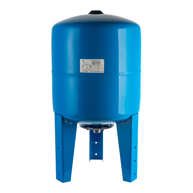 Гидроаккумулятор Stout STW-0002-000050 50 л. вертикальный, синий #1