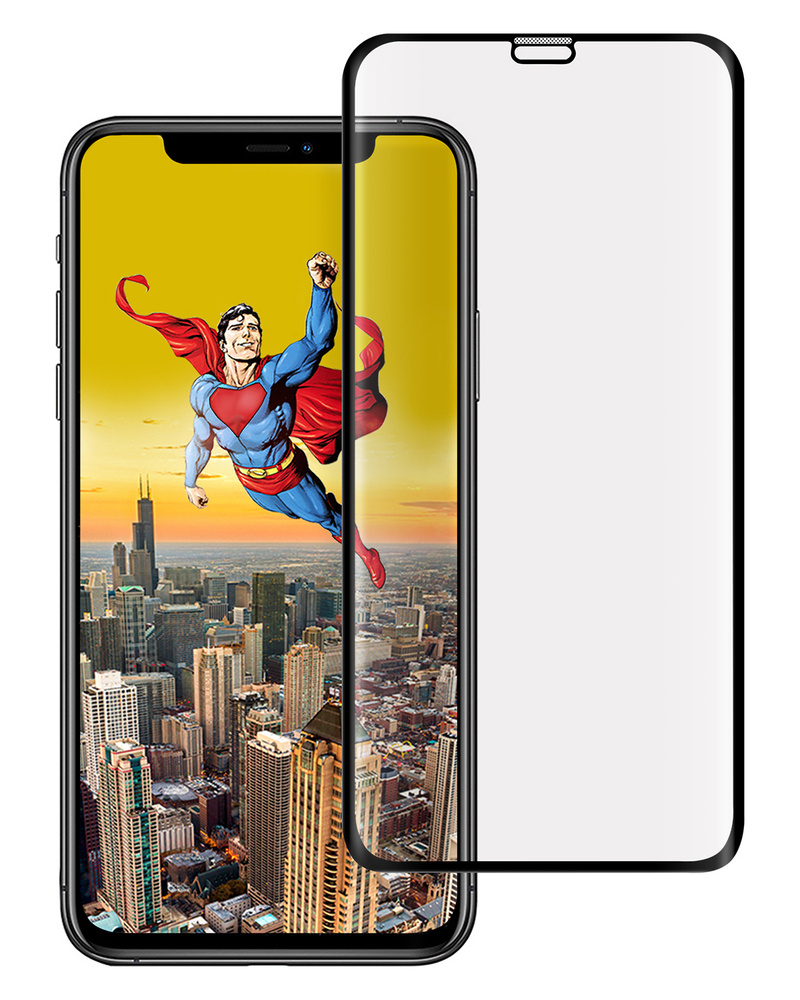 Защитное стекло 20D для iPhone 11 Pro Max / Xs Max / на Айфон 11 Про Макс /  Хс Макс (полноэкранное / полноклеевое) - купить с доставкой по выгодным  ценам в интернет-магазине OZON (263325488)