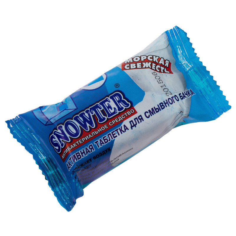 Таблетки для сливного бачка SNOWTER 50гр. Морская свежесть - купить с ...