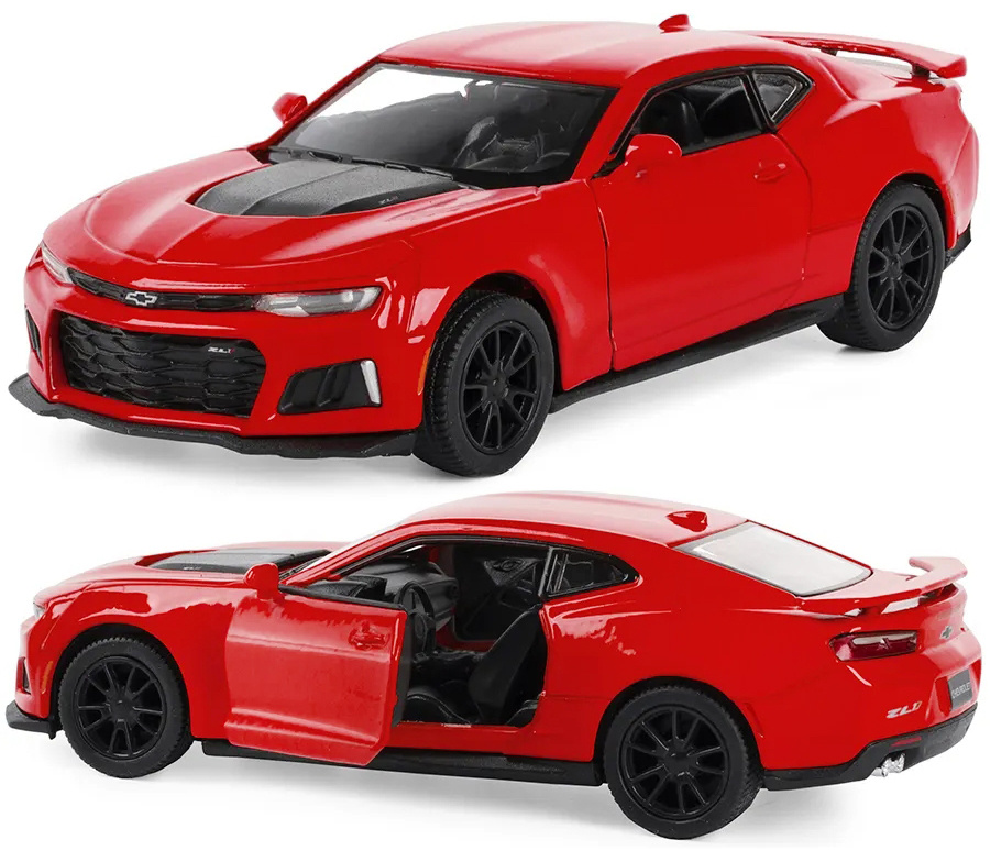 Машинка металлическая Kinsmart 1:36 2017 Chevrolet Camaro ZL1 5399DKT инерционная, двери открываются #1