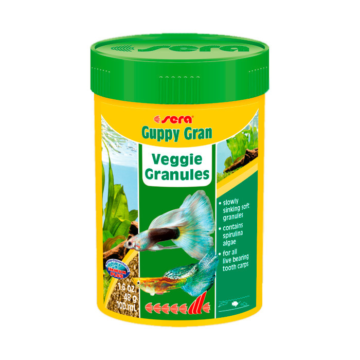 Sera Корм для гуппи Guppy Gran 100 мл 48 г - купить с доставкой по ...