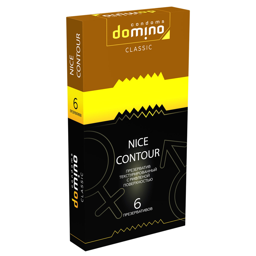 Презервативы текстурированные с рифленой поверхностью DOMINO CLASSIC Nice Contour 6шт  #1