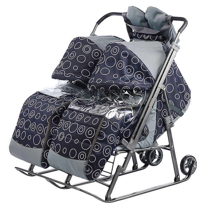 GALAXY Санки-коляска для двоих детские двухместные Близняшки / для ...