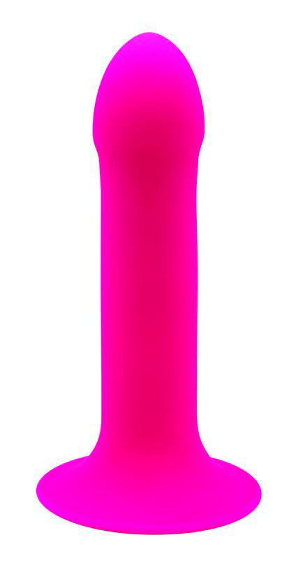 Дилдо на присоске с двойной плотностью HITSENS S02 PINK ADRIEN LASTIC DILDO DUAL DENSITY  #1