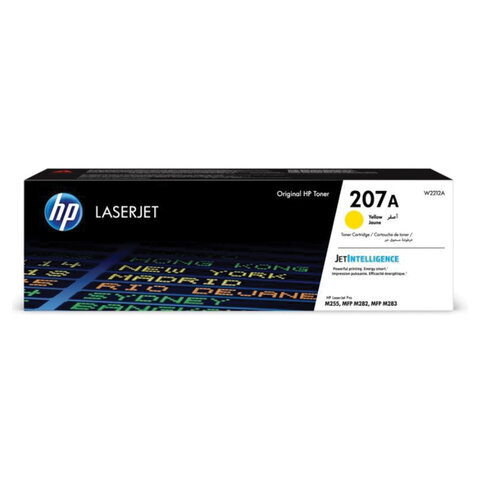 Картридж лазерный HP (W2212A) Color LJ M282/M283/M255, №207A, желтый, оригинальный, ресурс 1250 страниц #1