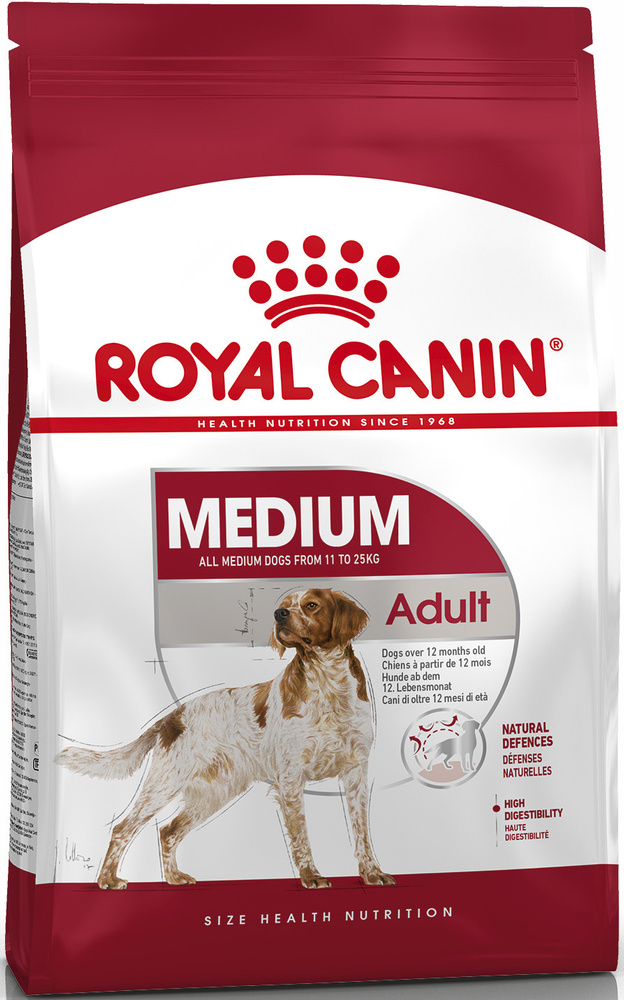 Сухой корм Royal Canin Medium Adult для взрослых собак средних пород с курицей, 15 кг.  #1