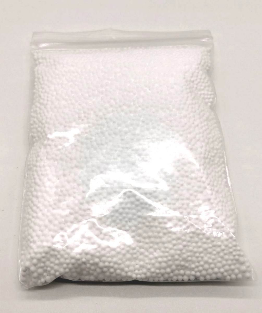 Пенопластовые шарики для слайма Белые / Наполнитель для Кранчи слайма ...